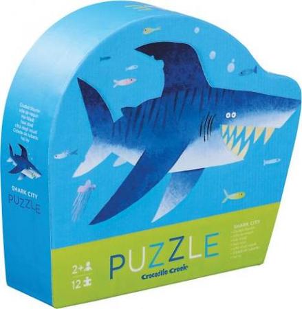 12 PC MINI PUZZLE SHARK CITY