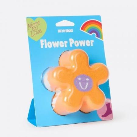 Flower Power Orange Socks