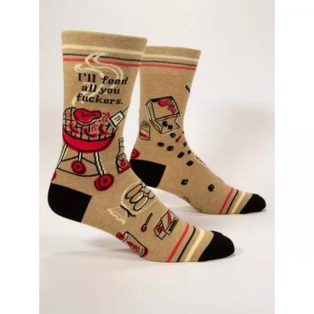 I'LL FEED ALL YOU F-ERS MEN'S SOCKS