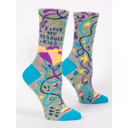 I LOVE MY A**HOLE KIDS CREW SOCKS