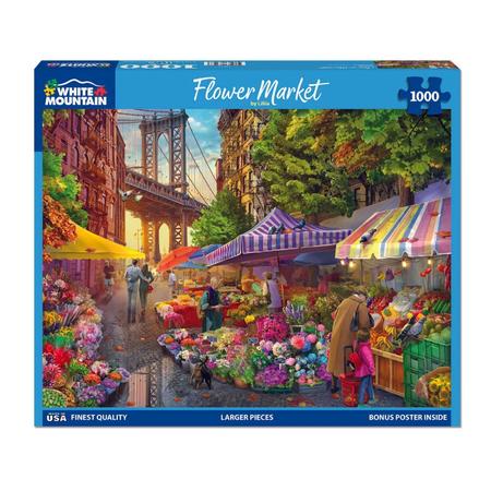 FLOWER MARKET 1000 PIECE PIZZLE