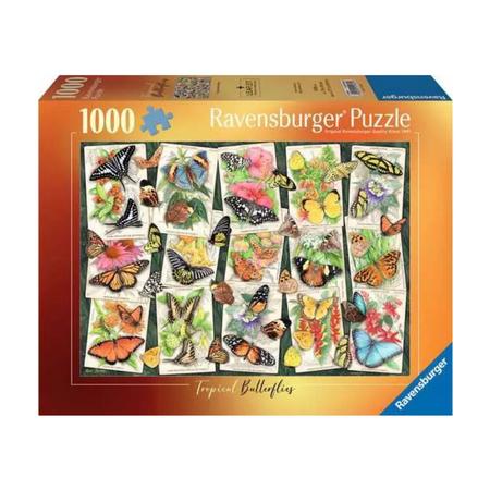 TROPICAL BUTTERFLIES 1000 PIECE PUZZLE