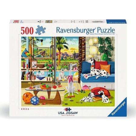 PETS OF PALM SPRINGS 500 PIECE PUZZLE
