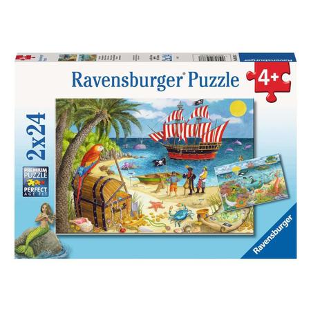 PIRATES AND MERMAIDS 2 X 24 PIECE PUZZLE