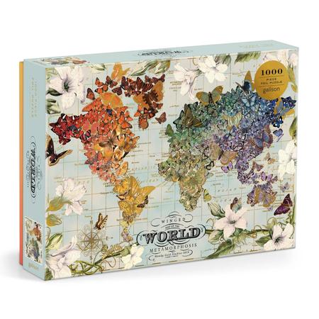 Wendy Gold Winged Metamorphosis 1000 Piece Foil Puzzle